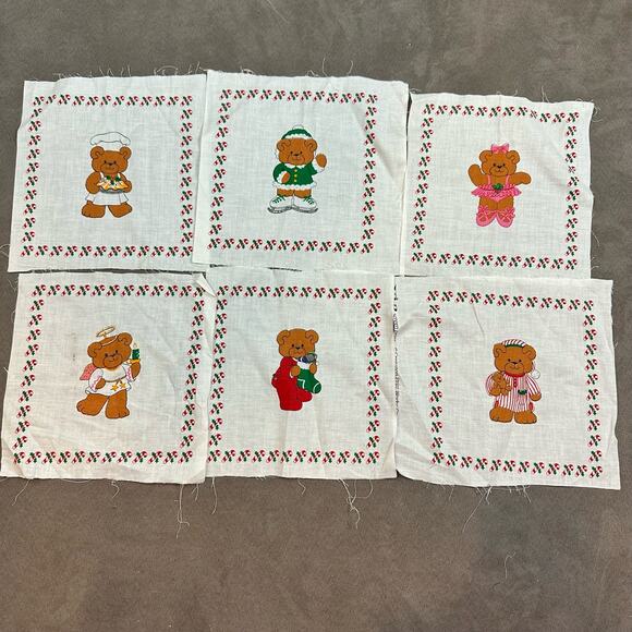 A Beary Merry Christmas Picture Book Patches 6 Panels Cranston Print Works Co - Picture 1 of 6